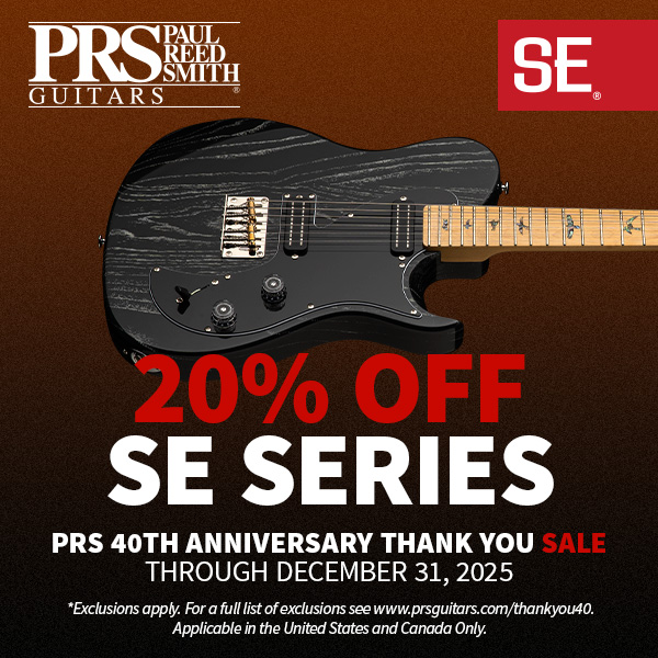 PRS 20% OFF SE Series – PRS 40th Anniversary Thank You Sale